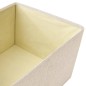 vidaXL Scatole Portaoggetti Impilabili Set 3pz in Tessuto Crema vidaXL Scatole Portaoggetti Impilabili Set 3pz in Tessuto Crema
