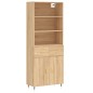 vidaXL Credenza Rovere Sonoma 69,5x34x180 cm in Legno Multistrato vidaXL Credenza Rovere Sonoma 69,5x34x180 cm in Legno Multistrato