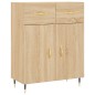 vidaXL Credenza Rovere Sonoma 69,5x34x180 cm in Legno Multistrato vidaXL Credenza Rovere Sonoma 69,5x34x180 cm in Legno Multistrato