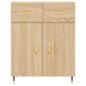 vidaXL Credenza Rovere Sonoma 69,5x34x180 cm in Legno Multistrato vidaXL Credenza Rovere Sonoma 69,5x34x180 cm in Legno Multistrato