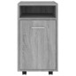 Mobiletto con Ruote Grigio Sonoma 33x38x60 cm Legno Multistrato Mobiletto con Ruote Grigio Sonoma 33x38x60 cm Legno Multistrato