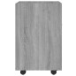 Mobiletto con Ruote Grigio Sonoma 33x38x60 cm Legno Multistrato Mobiletto con Ruote Grigio Sonoma 33x38x60 cm Legno Multistrato