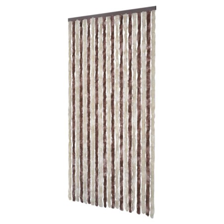 vidaXL Zanzariera Beige e Marrone Chiaro 100x220 cm Ciniglia