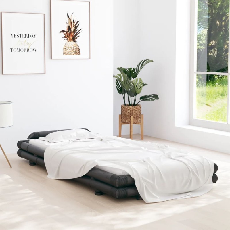 vidaXL Giroletto Marrone Scuro in Bambù 90x200 cm vidaXL Giroletto Marrone Scuro in Bambù 90x200 cm