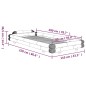 vidaXL Giroletto Marrone Scuro in Bambù 90x200 cm vidaXL Giroletto Marrone Scuro in Bambù 90x200 cm