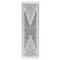 vidaXL Tappeto Nero e Grigio 80x300 cm in Cotone vidaXL Tappeto Nero e Grigio 80x300 cm in Cotone