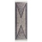 vidaXL Tappeto Nero e Grigio 80x300 cm in Cotone vidaXL Tappeto Nero e Grigio 80x300 cm in Cotone