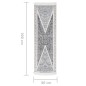 vidaXL Tappeto Nero e Grigio 80x300 cm in Cotone vidaXL Tappeto Nero e Grigio 80x300 cm in Cotone