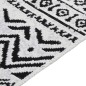 vidaXL Tappeto Nero e Bianco 80x150 cm in Cotone vidaXL Tappeto Nero e Bianco 80x150 cm in Cotone