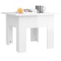 vidaXL Tavolino da Salotto Bianco Lucido 55x55x42 cm Legno Multistrato vidaXL Tavolino da Salotto Bianco Lucido 55x55x42 cm Legno Multistrato