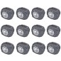 Outdoor Faretti Solari con LED Forma Pietra 12 pz Outdoor Faretti Solari con LED Forma Pietra 12 pz