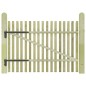 vidaXL Cancello Giardino con Paletti Legno Pino Impregnato 100x75 cm vidaXL Cancello Giardino con Paletti Legno Pino Impregnato 100x75 cm