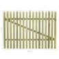 vidaXL Cancello Giardino con Paletti Legno Pino Impregnato 100x75 cm vidaXL Cancello Giardino con Paletti Legno Pino Impregnato 100x75 cm