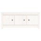 Scarpiera Bianca 110x38x45,5 cm in Legno Massello di Pino Scarpiera Bianca 110x38x45,5 cm in Legno Massello di Pino