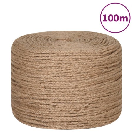 vidaXL Corda in Juta Lunga 100 m Spessa 4 mm