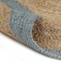vidaXL Tappeto Lavorato a Mano in Juta con Bordo Verde Oliva 240 cm vidaXL Tappeto Lavorato a Mano in Juta con Bordo Verde Oliva 240 cm