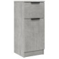 vidaXL Credenze 2 pz Grigio Cemento 30x30x70 cm in Legno Multistrato vidaXL Credenze 2 pz Grigio Cemento 30x30x70 cm in Legno Multistrato