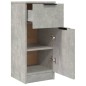 vidaXL Credenze 2 pz Grigio Cemento 30x30x70 cm in Legno Multistrato vidaXL Credenze 2 pz Grigio Cemento 30x30x70 cm in Legno Multistrato