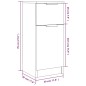 vidaXL Credenze 2 pz Grigio Cemento 30x30x70 cm in Legno Multistrato vidaXL Credenze 2 pz Grigio Cemento 30x30x70 cm in Legno Multistrato