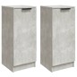vidaXL Credenze 2 pz Grigio Cemento 30x30x70 cm in Legno Multistrato vidaXL Credenze 2 pz Grigio Cemento 30x30x70 cm in Legno Multistrato