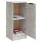 vidaXL Credenze 2 pz Grigio Cemento 30x30x70 cm in Legno Multistrato vidaXL Credenze 2 pz Grigio Cemento 30x30x70 cm in Legno Multistrato