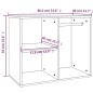 vidaXL Armadietto per Cosmetici Bianco 80x40x65 cm Legno Multistrato vidaXL Armadietto per Cosmetici Bianco 80x40x65 cm Legno Multistrato