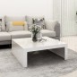 vidaXL Tavolino da Caffè Bianco Lucido 100x100x35 cm Truciolato vidaXL Tavolino da Caffè Bianco Lucido 100x100x35 cm Truciolato