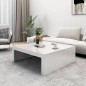 vidaXL Tavolino da Caffè Bianco Lucido 100x100x35 cm Truciolato vidaXL Tavolino da Caffè Bianco Lucido 100x100x35 cm Truciolato