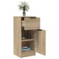 vidaXL Credenze 2 pz Rovere Sonoma 30x30x70 cm in Legno Multistrato vidaXL Credenze 2 pz Rovere Sonoma 30x30x70 cm in Legno Multistrato
