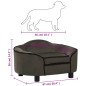 vidaXL Divano per Cani Grigio Scuro 67x47x36 cm in Peluche vidaXL Divano per Cani Grigio Scuro 67x47x36 cm in Peluche