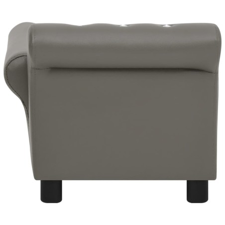 vidaXL Divano per Cani Grigio 83x45x42 cm in Similpelle