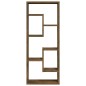 vidaXL Mensola a Muro Rovere Fumo 36x16x90 cm in Legno Multistrato