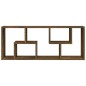 vidaXL Mensola a Muro Rovere Fumo 36x16x90 cm in Legno Multistrato