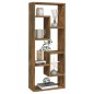 vidaXL Mensola a Muro Rovere Fumo 36x16x90 cm in Legno Multistrato