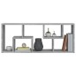 vidaXL Mensola a Muro Grigio Sonoma 36x16x90 cm in Legno Multistrato
