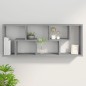 vidaXL Mensola a Muro Grigio Sonoma 36x16x90 cm in Legno Multistrato
