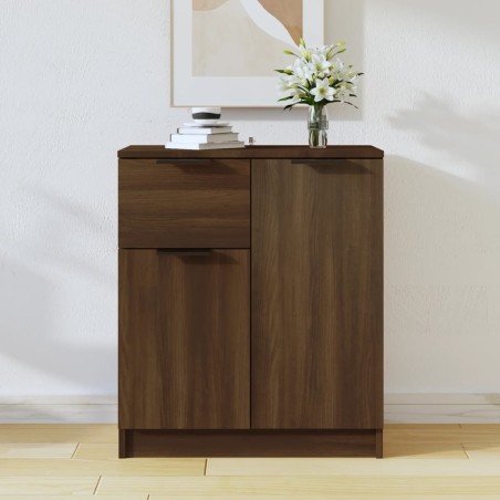 vidaXL Credenza Rovere Marrone 60x30x70 cm in Legno Multistrato