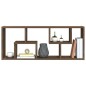 vidaXL Mensola a Muro Rovere Marrone 36x16x90 cm in Legno Multistrato