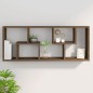vidaXL Mensola a Muro Rovere Marrone 36x16x90 cm in Legno Multistrato