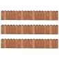 vidaXL Rotoli di Bordura 3 pz 120 cm in Legno di Pino impregnato vidaXL Rotoli di Bordura 3 pz 120 cm in Legno di Pino impregnato