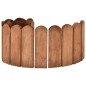 vidaXL Rotoli di Bordura 2 pz 120 cm in Legno di Pino impregnato vidaXL Rotoli di Bordura 2 pz 120 cm in Legno di Pino impregnato