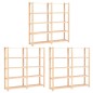 vidaXL Scaffali a 5 Livelli 3 pz 80x38x170 cm in Massello Pino 500 kg vidaXL Scaffali a 5 Livelli 3 pz 80x38x170 cm in Massello Pino 500 kg