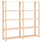vidaXL Scaffali a 5 Livelli 3 pz 80x38x170 cm in Massello Pino 500 kg vidaXL Scaffali a 5 Livelli 3 pz 80x38x170 cm in Massello Pino 500 kg