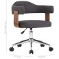 vidaXL Sedie da Pranzo Girevoli 6 pz Grigie in Legno Curvo e Tessuto vidaXL Sedie da Pranzo Girevoli 6 pz Grigie in Legno Curvo e Tessuto