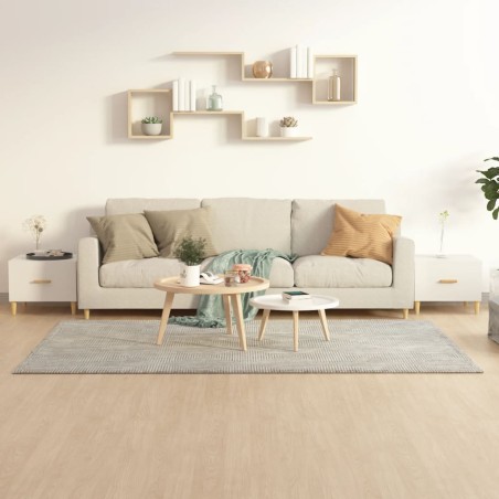 vidaXL Tavolini Salotto 2pz Bianco Lucido 50x50x40cm Legno Multistrato
