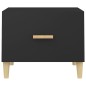 vidaXL Tavolini da Salotto 2 pz Neri 50x50x40 cm in Legno Multistrato vidaXL Tavolini da Salotto 2 pz Neri 50x50x40 cm in Legno Multistrato