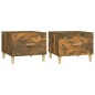 vidaXL Tavolini Salotto 2 pz Rovere Fumo 50x50x40cm Legno Multistrato