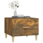 vidaXL Tavolini Salotto 2 pz Rovere Fumo 50x50x40cm Legno Multistrato