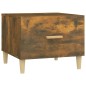 vidaXL Tavolini Salotto 2 pz Rovere Fumo 50x50x40cm Legno Multistrato