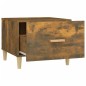 vidaXL Tavolini Salotto 2 pz Rovere Fumo 50x50x40cm Legno Multistrato